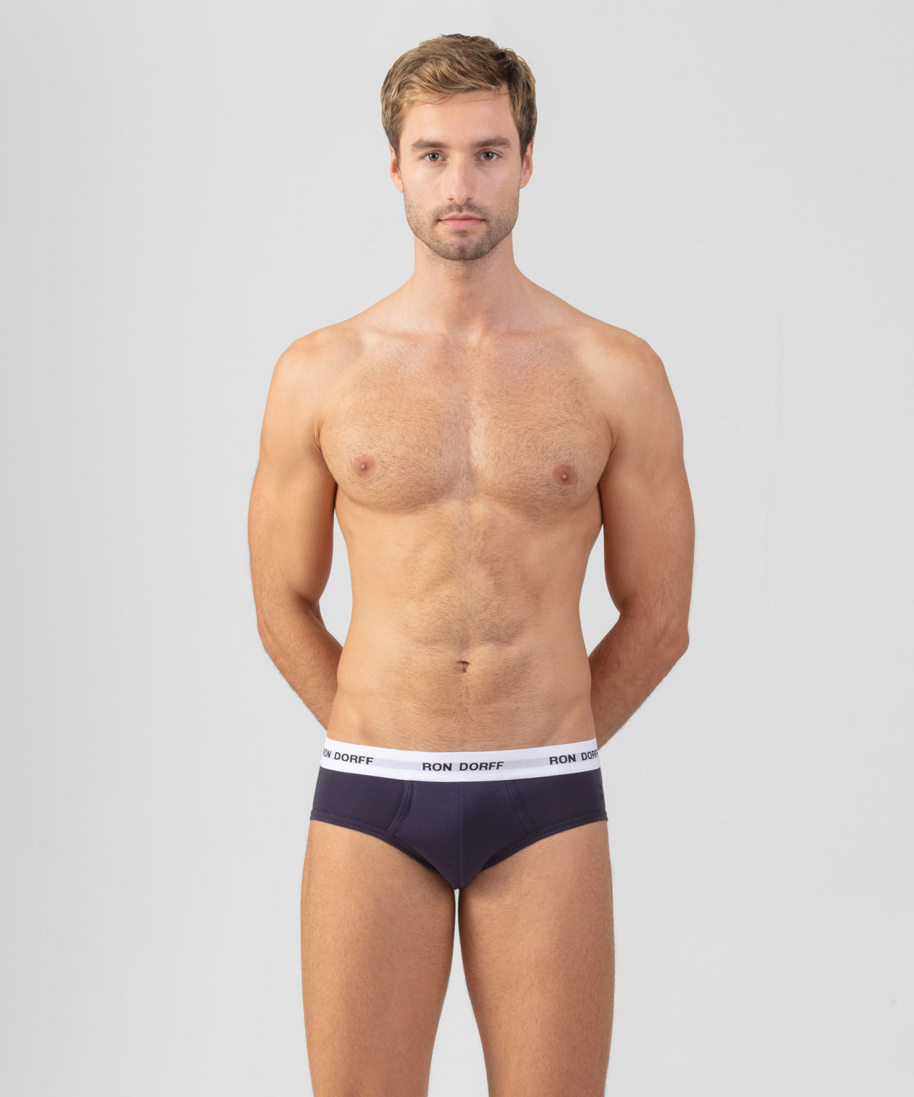 RON DORFF Y-Front Briefs: Navy