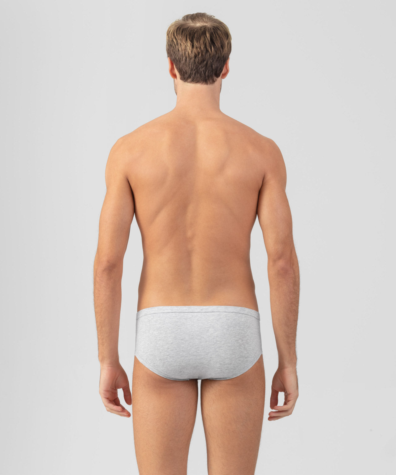 Y-Front Briefs: Heather Grey