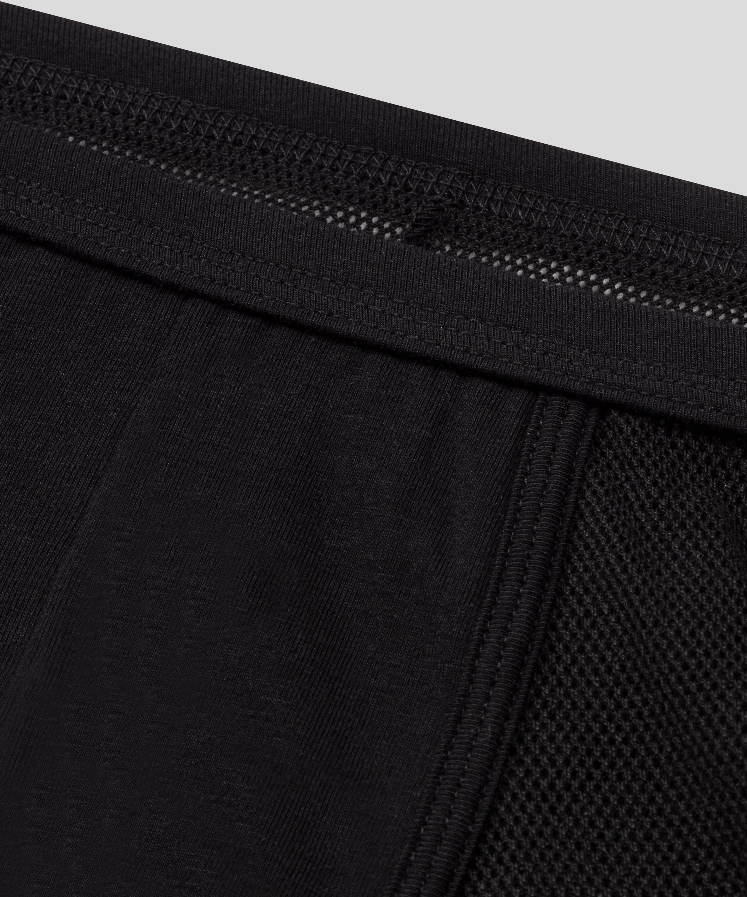 Mesh Marathon Boxer Briefs: Black