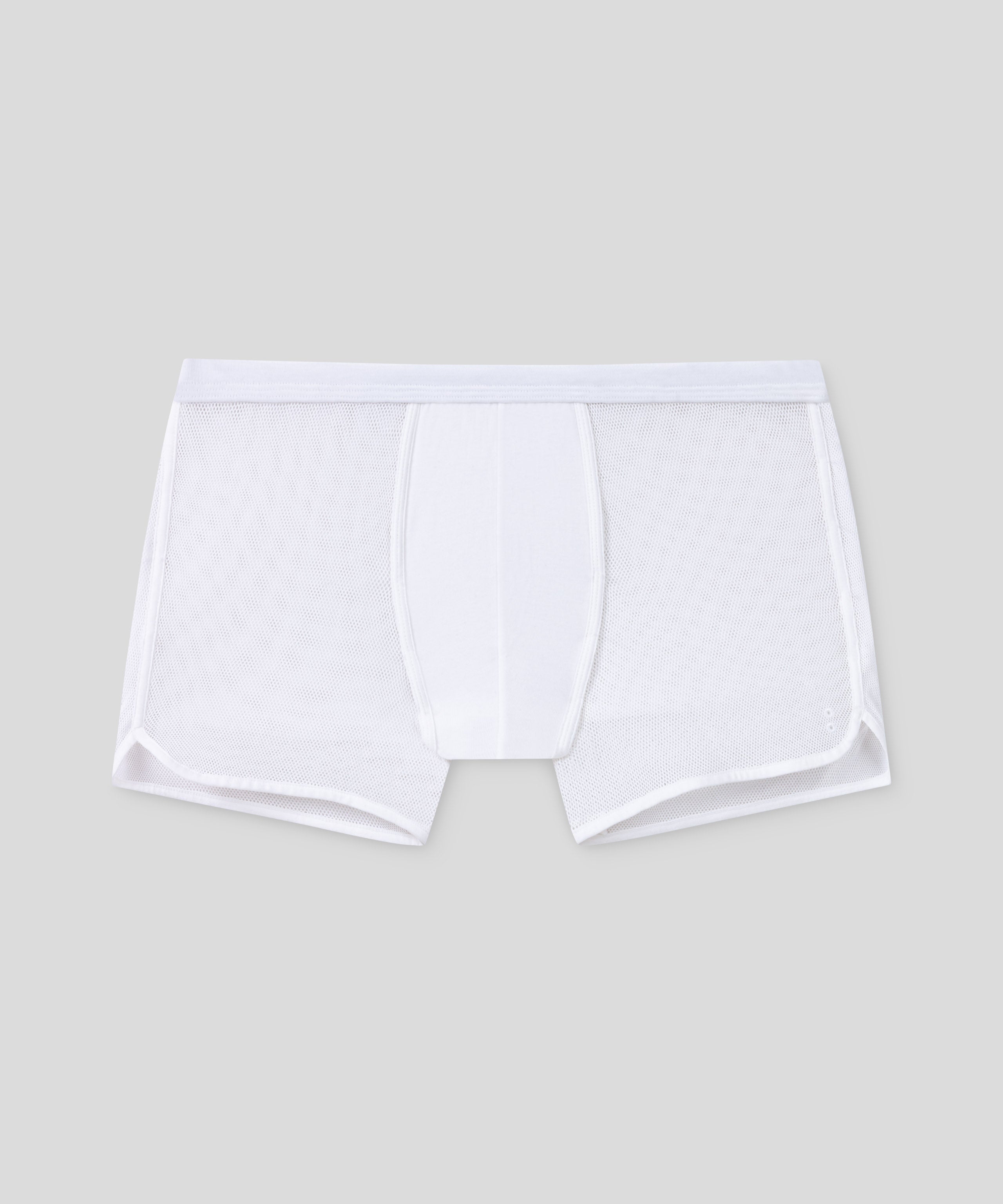 Mesh Marathon Boxer Briefs: White