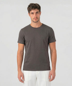 Crew Neck T-Shirt Eyelet Edition: Espresso