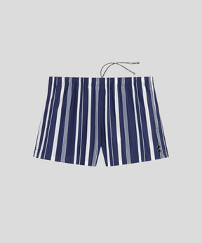 Swim Shorts Irregular Stripes: Navy / White