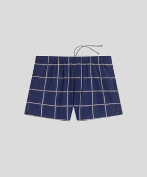 Swim Shorts Checkers: Navy