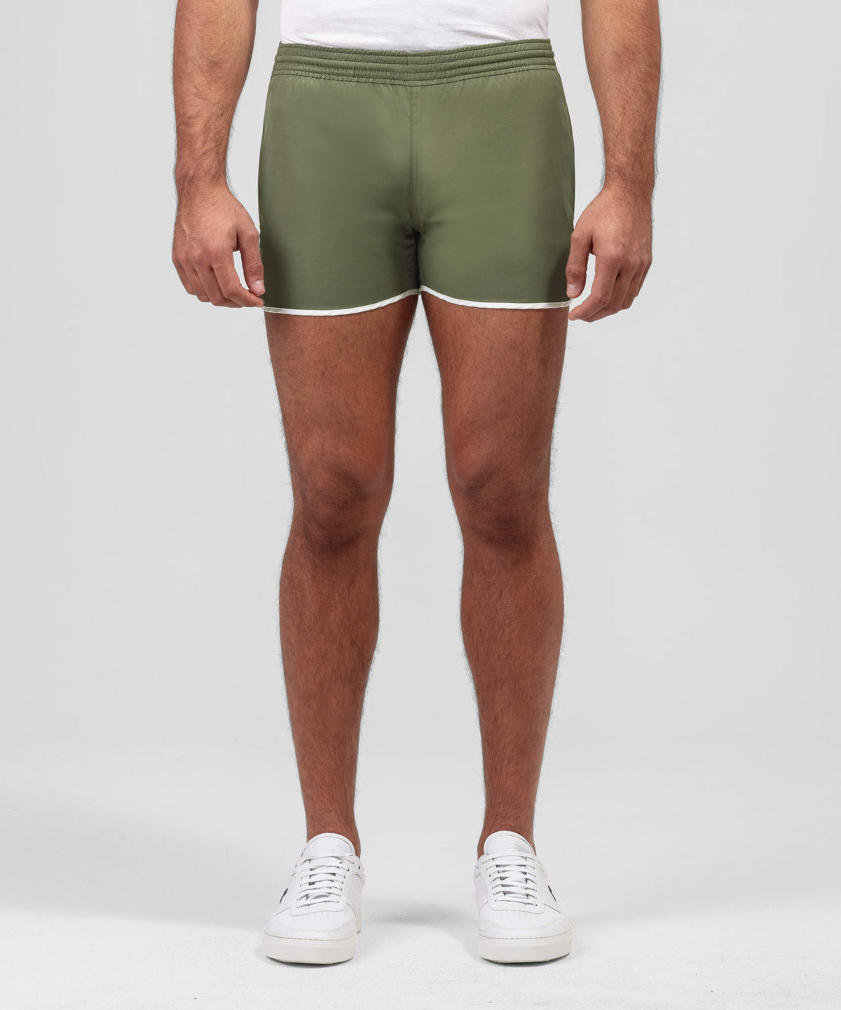 Marathon Exerciser Shorts: Olive Green
