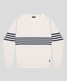 Cotton Cashmere Sweatshirt: Off White