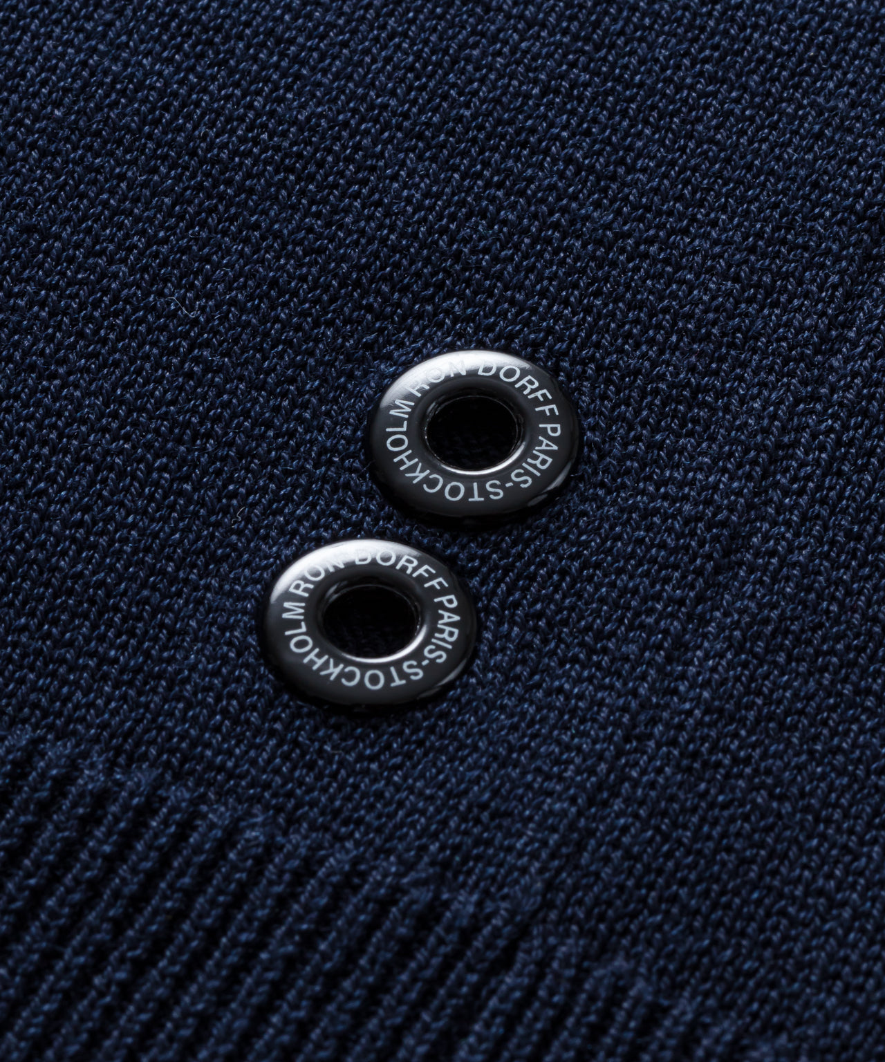 Cotton Silk RD Polo w. Piping: Navy