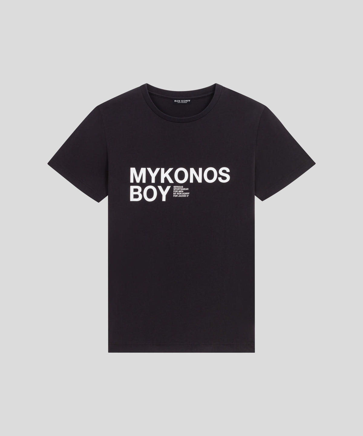 Organic Cotton T-Shirt MYKONOS BOY: Black