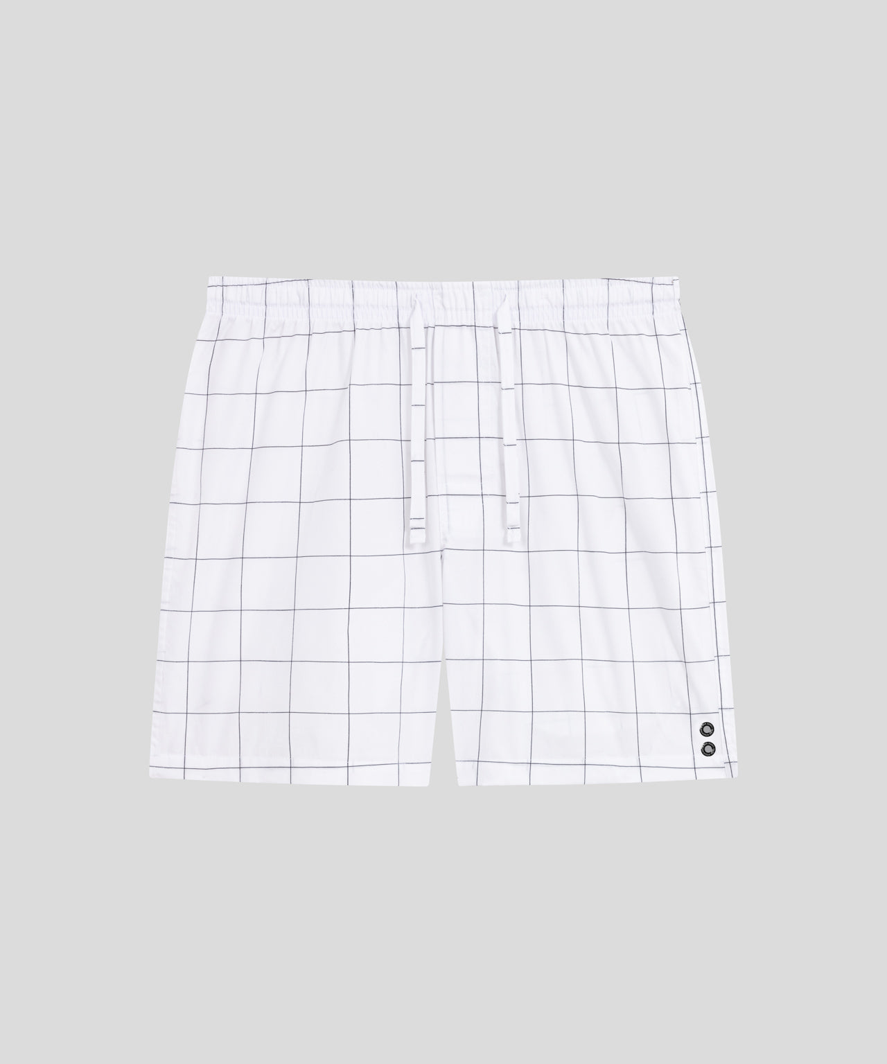 Pyjama Shorts Checkers: White