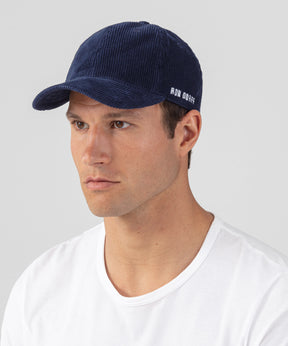 Corduroy Coach Cap: Navy