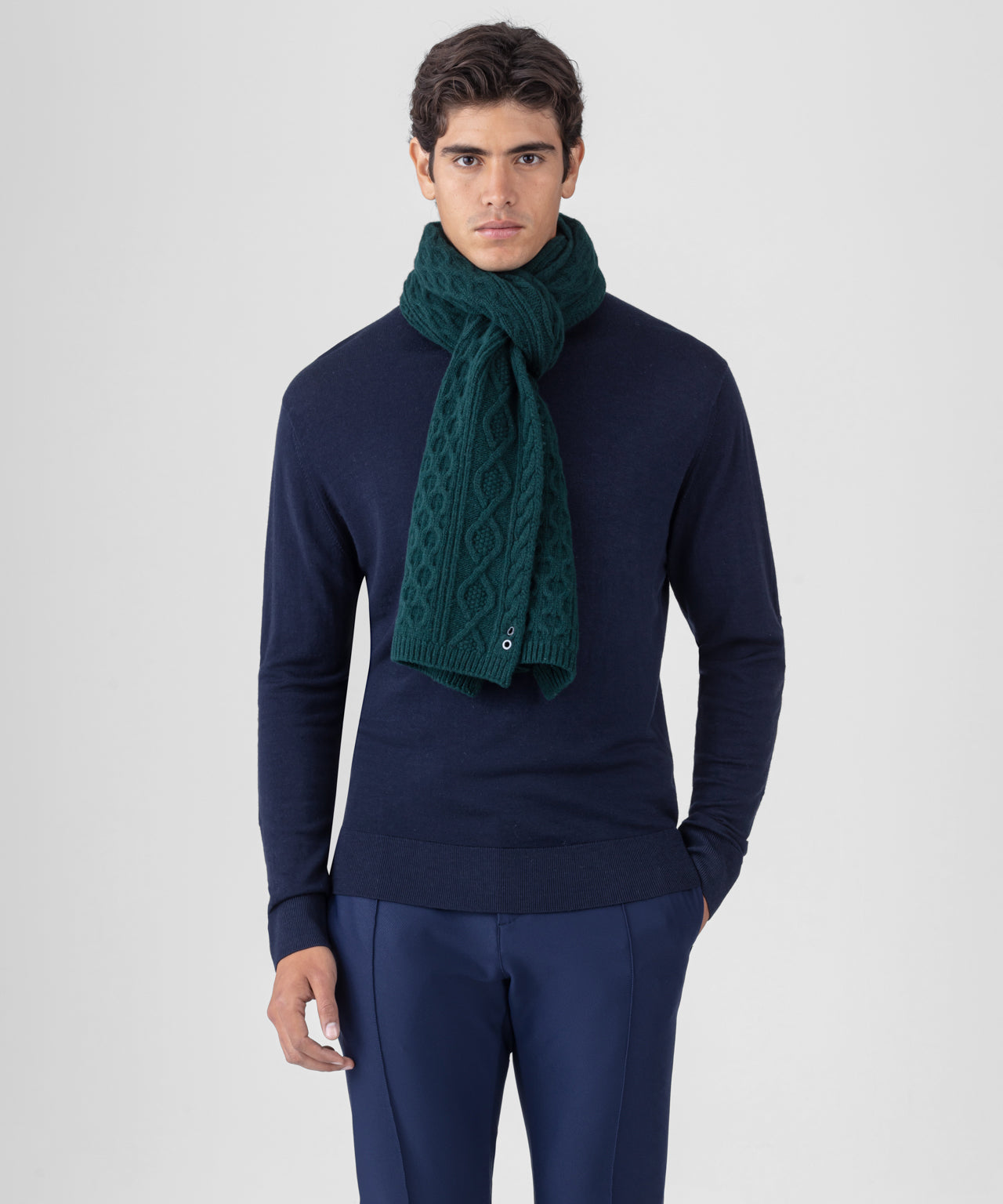 Telemark Scarf: Green Night