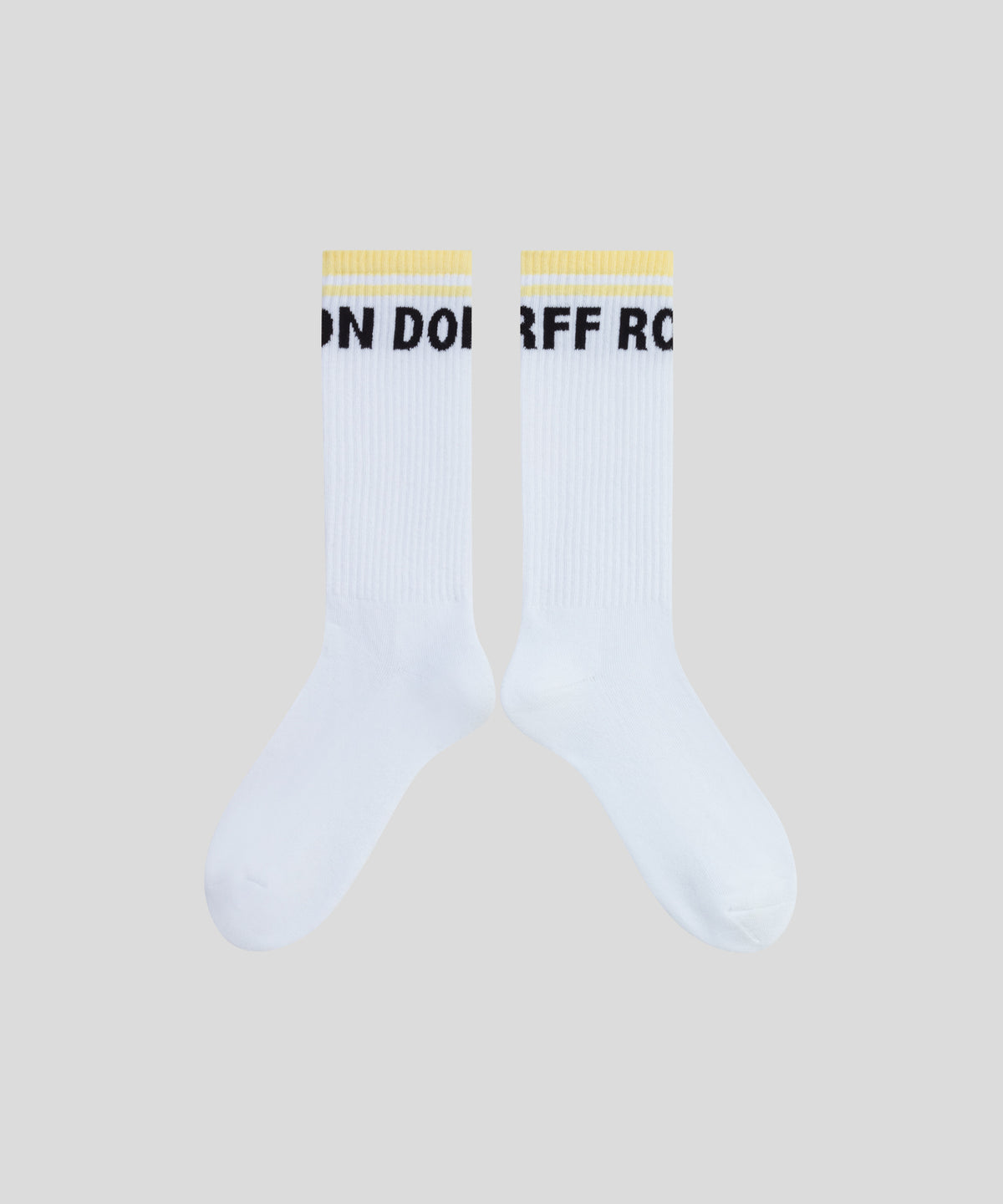 Sports Socks RD w. Stripes: Scandi Yellow