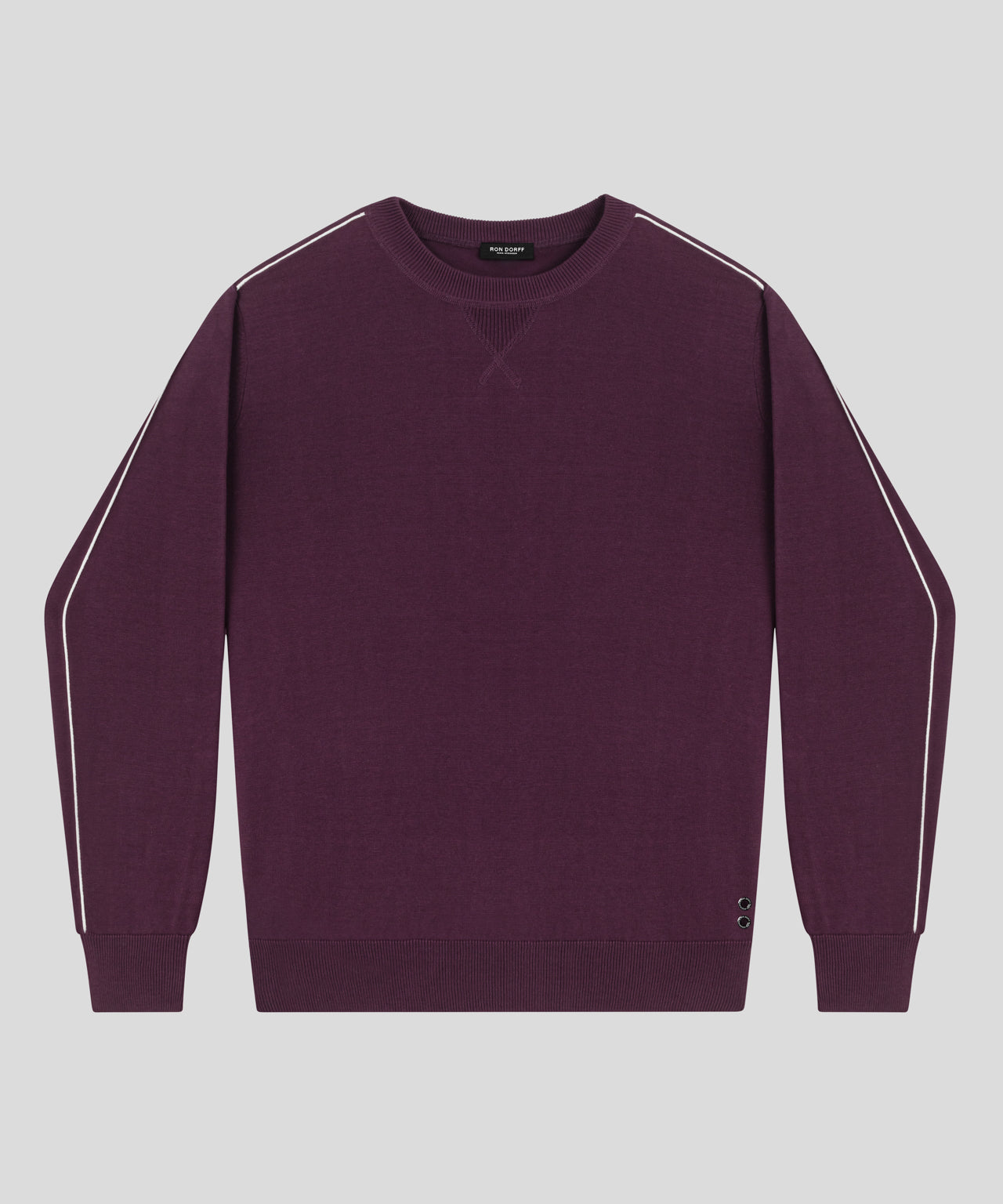 Cotton Silk Sweater: Deep Plum