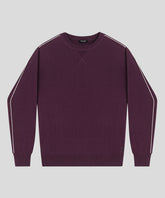 Cotton Silk Sweater: Deep Plum