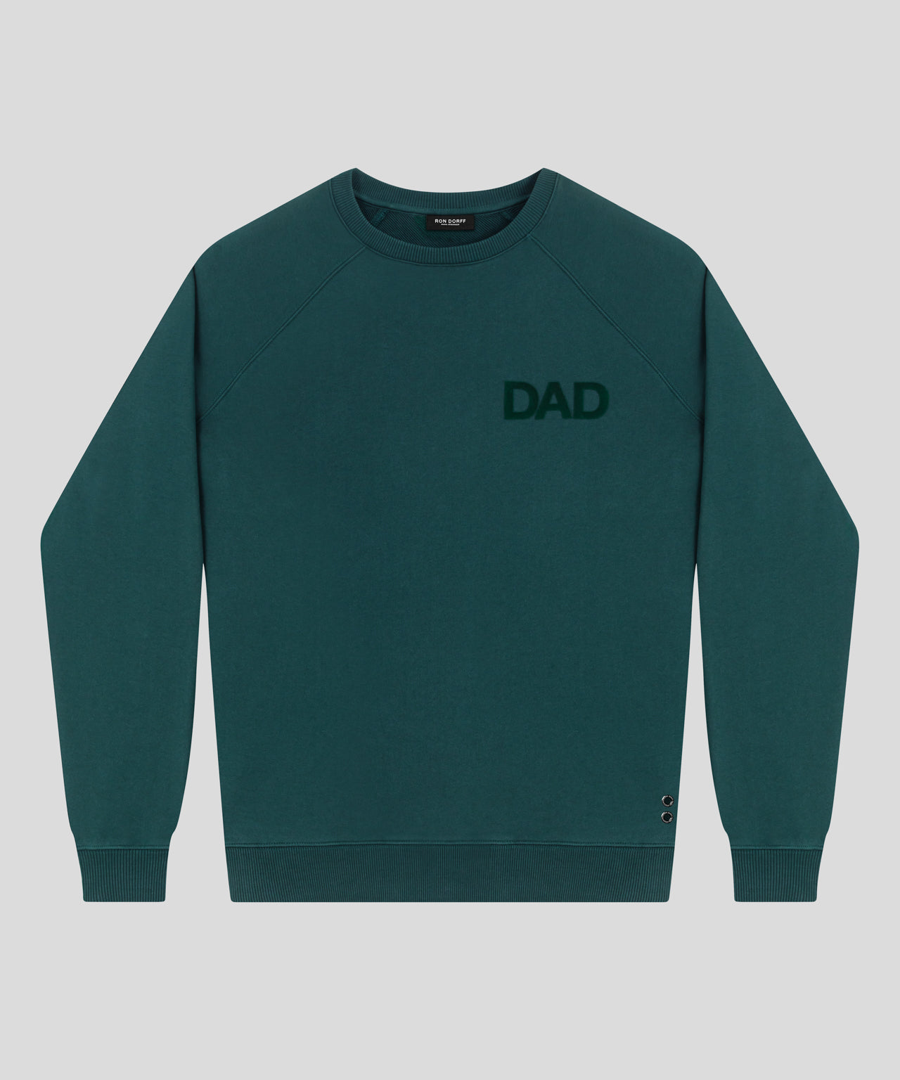 Organic Cotton Sweatshirt "DAD": Green Night