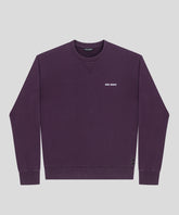 Organic Cotton Relaxed Fit Sweatshirt: Deep Plum