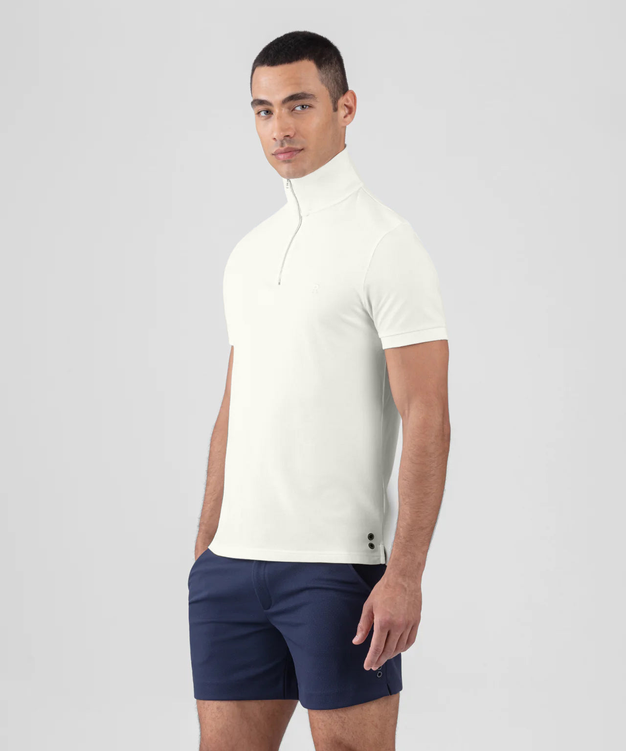 Cotton Piqué RD Polo: Off White