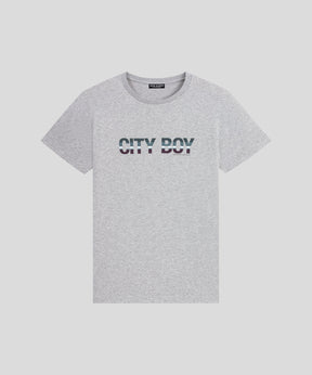 Organic Cotton T-Shirt CITY BOY: Heather Grey