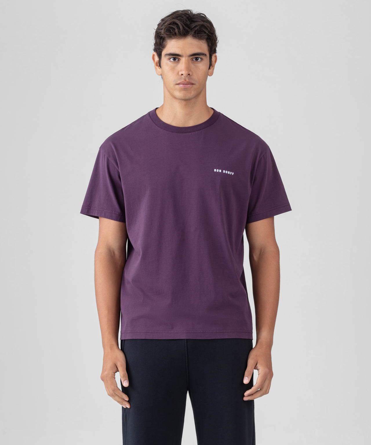 Organic Cotton Relaxed Fit T-Shirt: Deep Plum