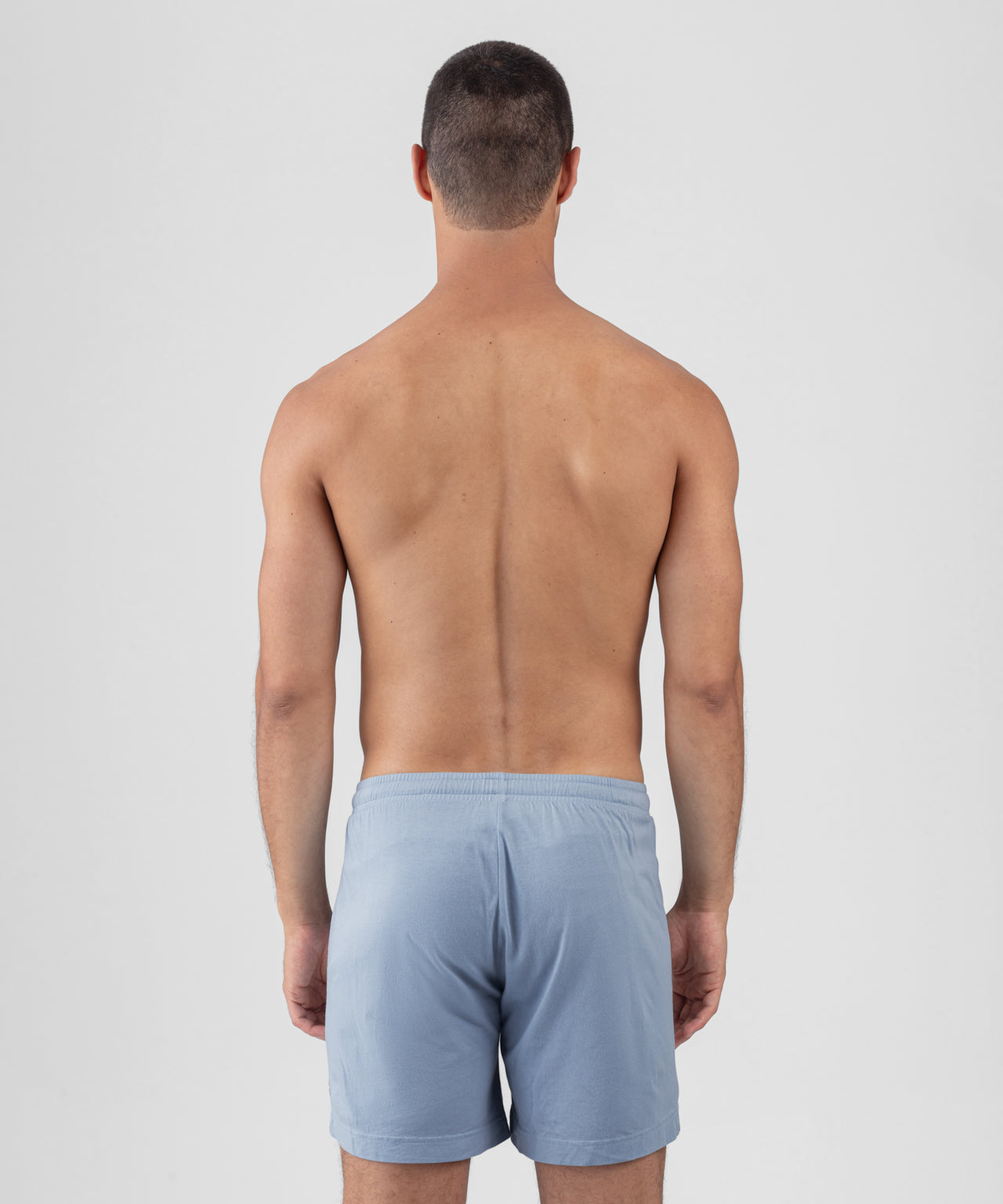 Cotton Modal Home Shorts: Dusty Blue