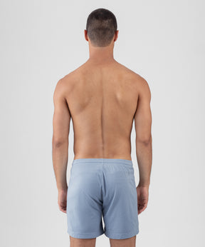 Cotton Modal Home Shorts: Dusty Blue