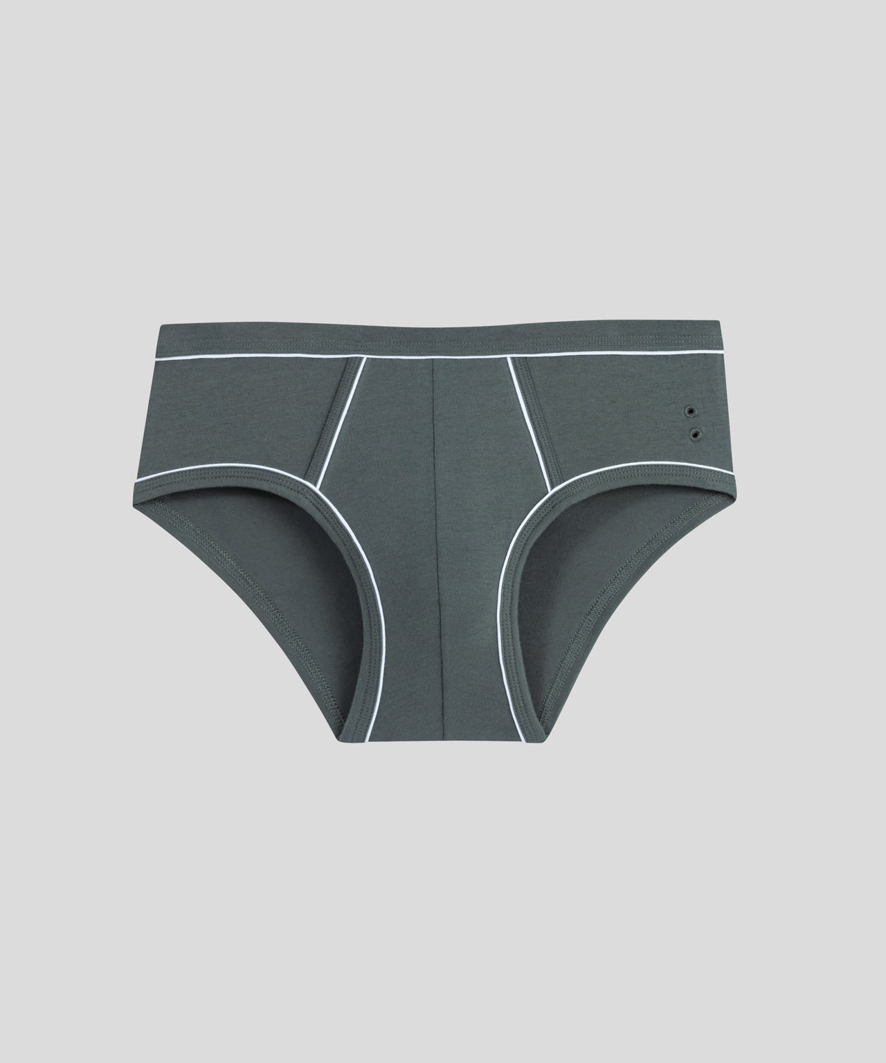 Y-Front Briefs w. Piping: Forest Green