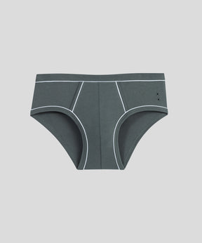 Y-Front Briefs w. Piping: Forest Green