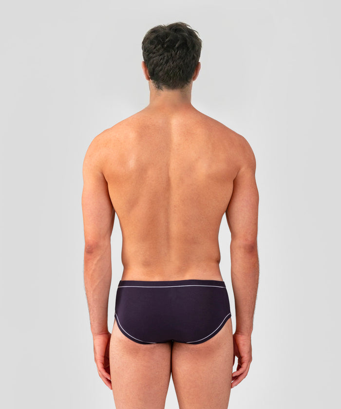Y-Front Briefs w. Piping: Navy