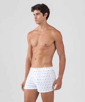 Boxer Shorts "DAD": White