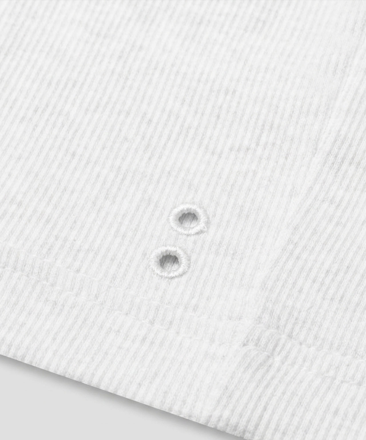 Army Ribbed Tank Top: White