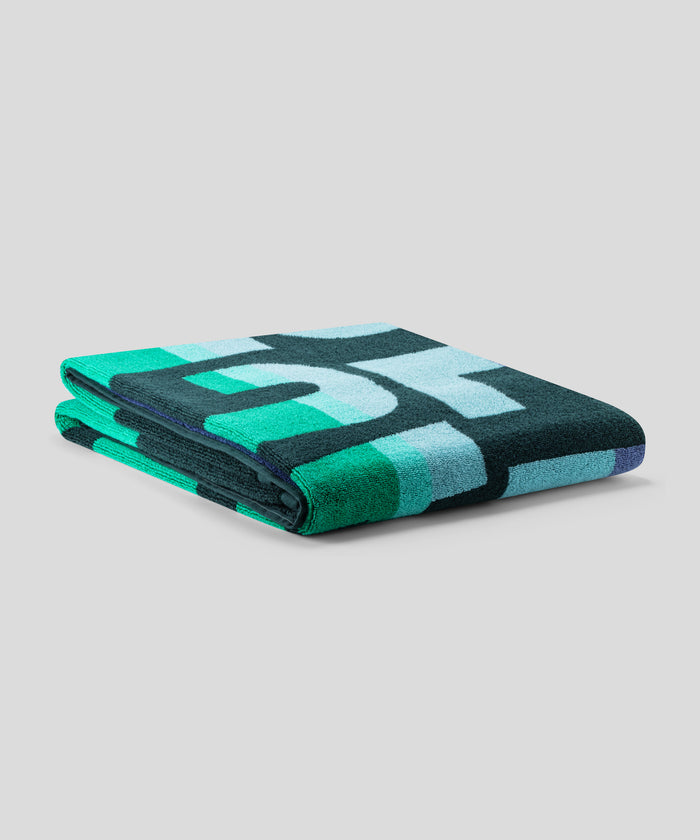 Terry Towel "BEACH BLISS": Pine Green