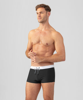 Swim Trunks w. Waistband: Black