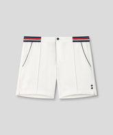 RD Tennis Shorts w. Striped Waist: Off White