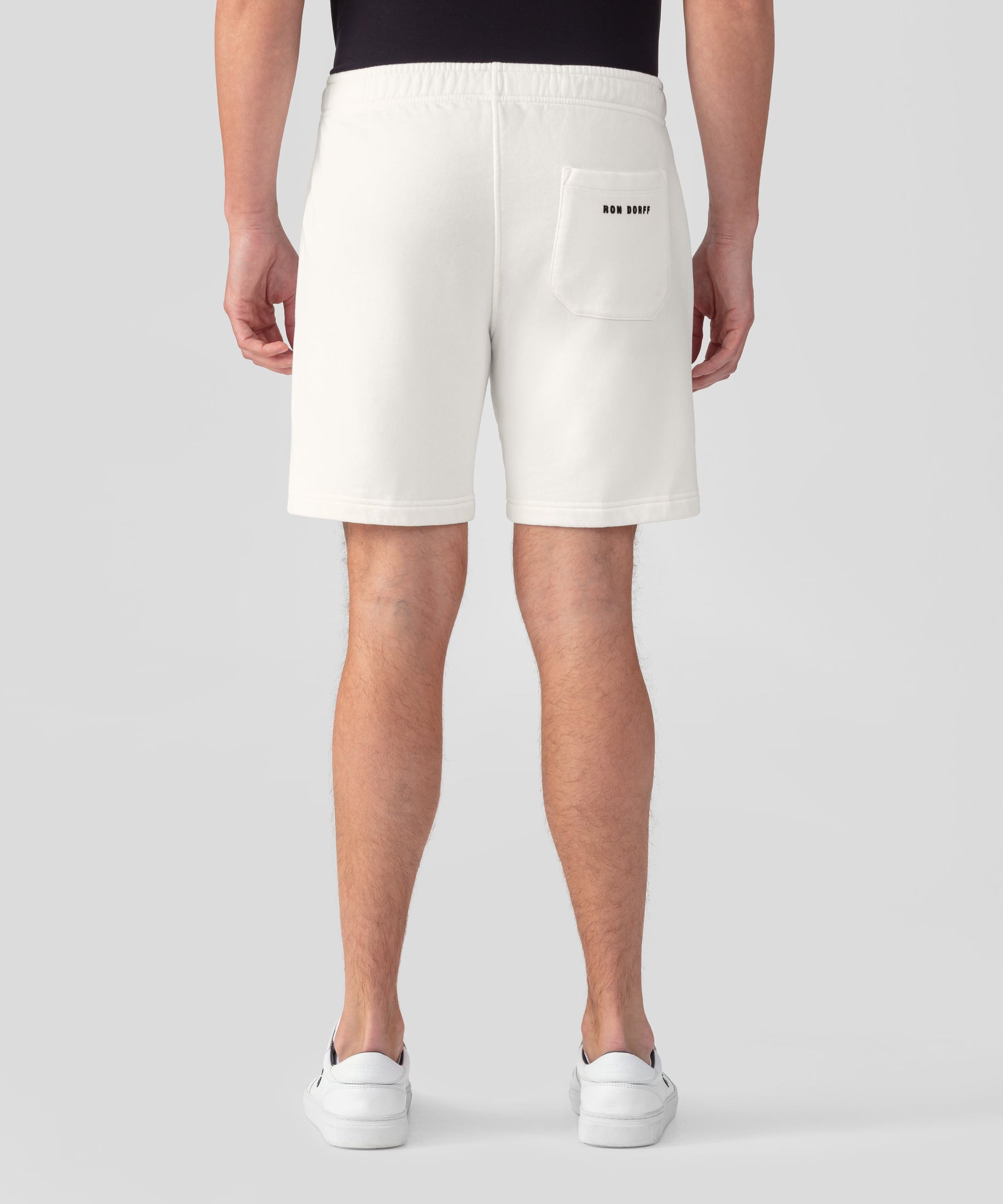 Organic Cotton Jogging Shorts: Off White