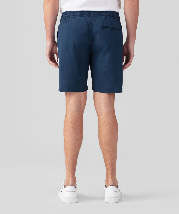 Light Sports Shorts w. Side Stripes: Deep Blue