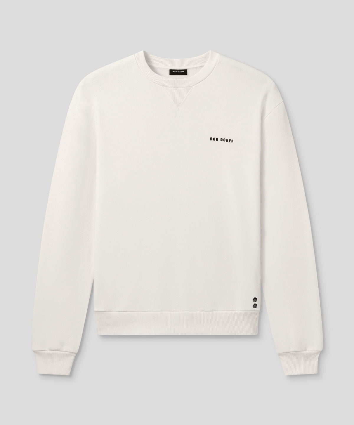 Organic Cotton Relaxed Fit Sweatshirt: Off White