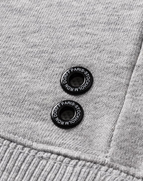 Organic Cotton Sweatshirt "DAD": Grey Melange