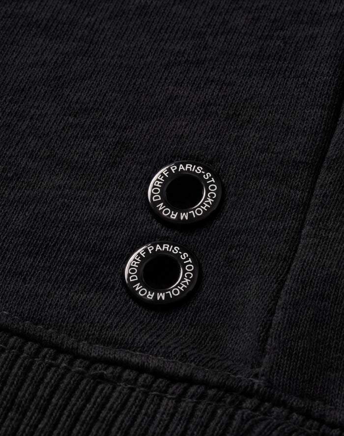 Organic Cotton Sleeveless Sweatshirt "DISCIPLINE": Black