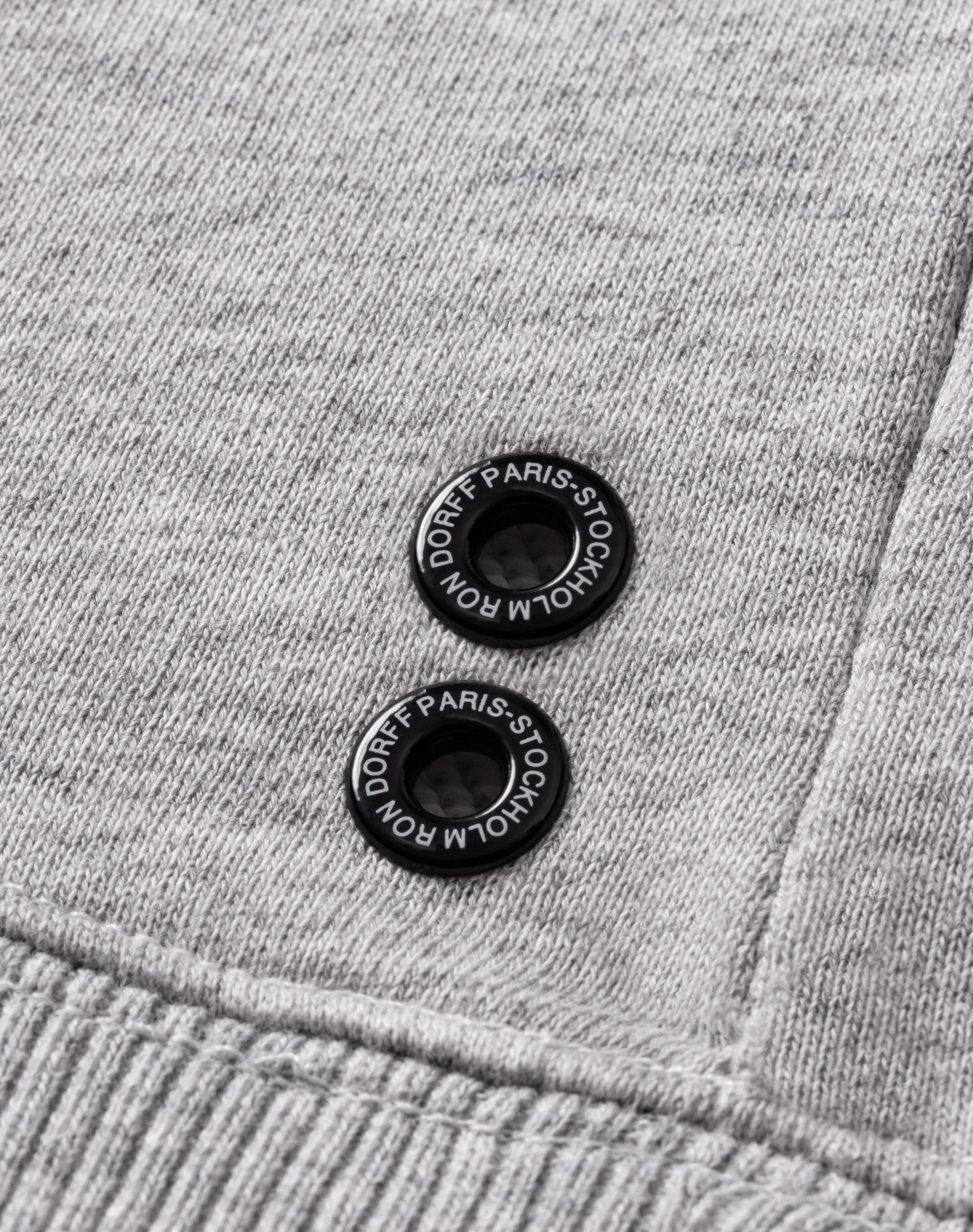 Organic Cotton Sweatshirt "DISCIPLINE": Grey Melange