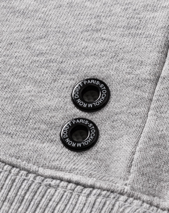 Organic Cotton Sweatshirt "DISCIPLINE": Grey Melange