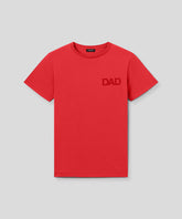 Organic Cotton T-Shirt "DAD": Summer Red