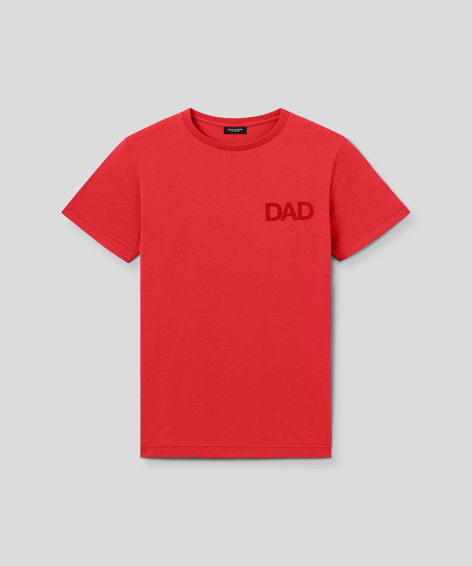 Organic Cotton T-Shirt "DAD": Summer Red