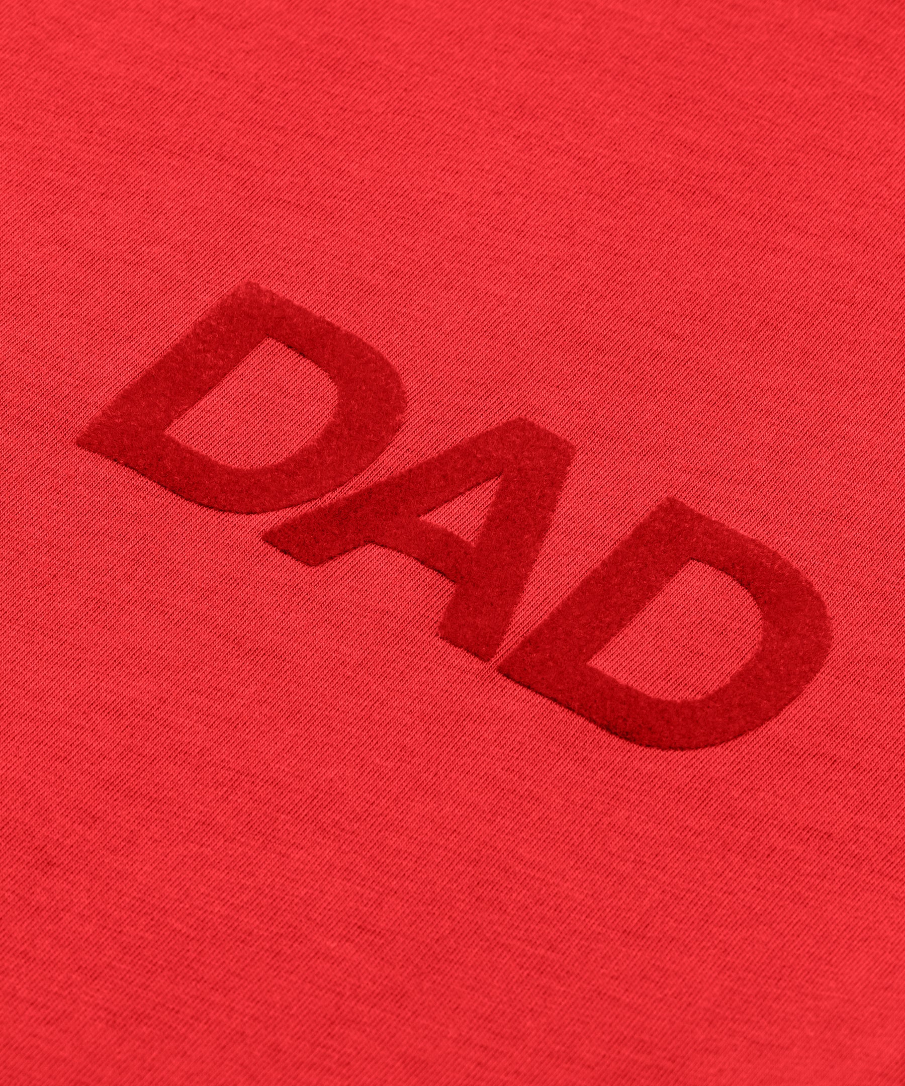 Organic Cotton T-Shirt "DAD": Summer Red