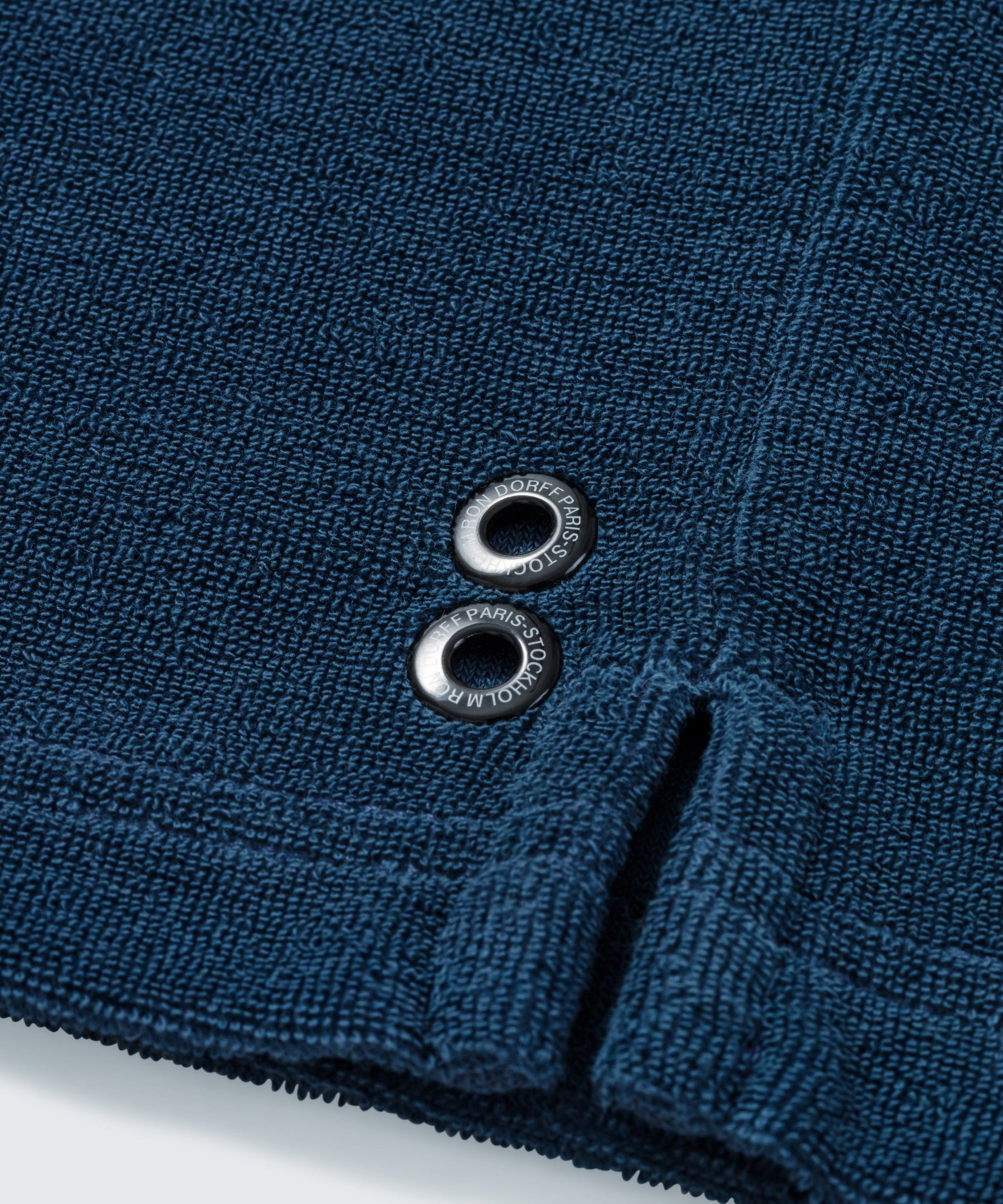 Cotton Terry Polo w. Piqué Collar: Deep Blue