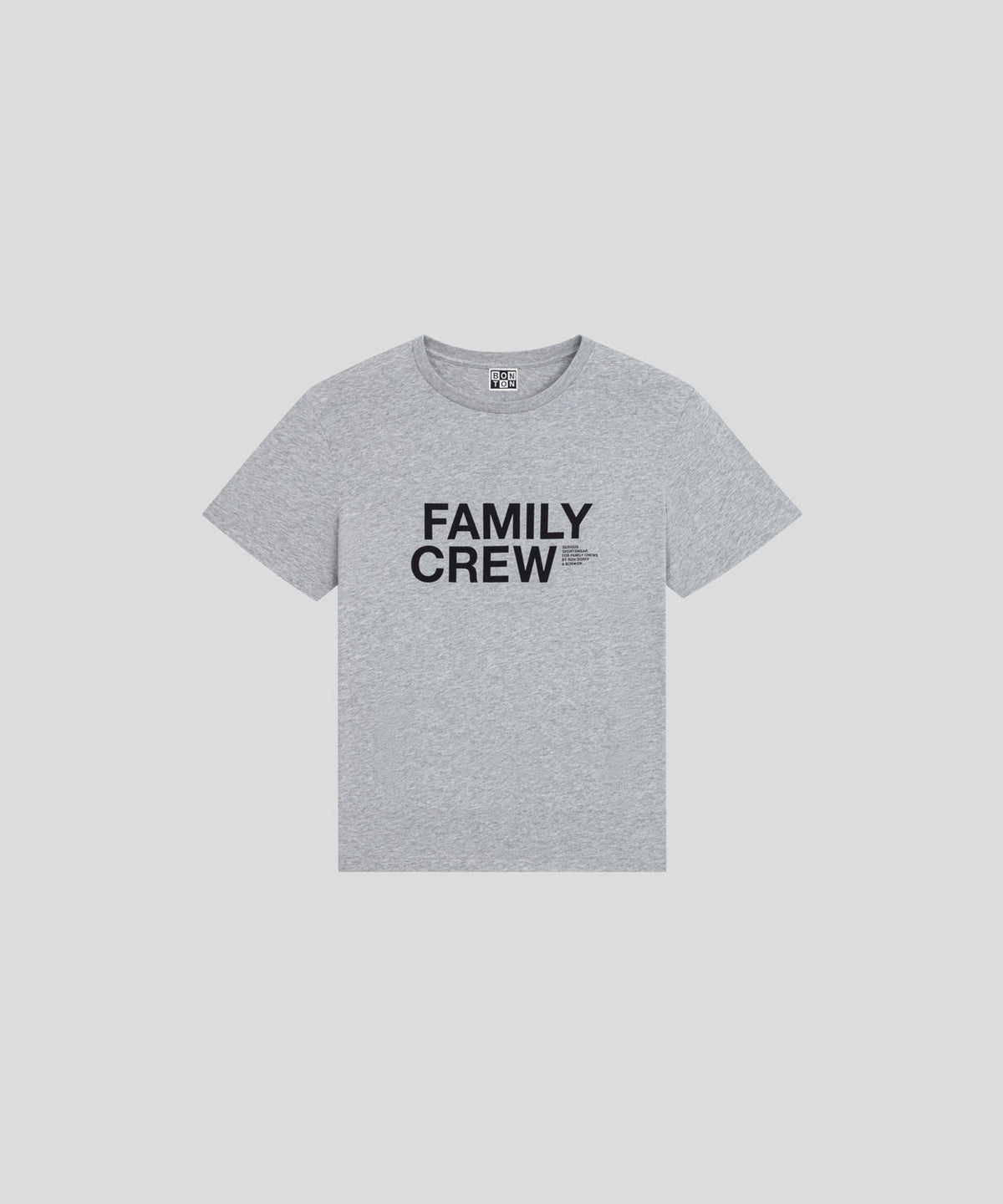 RON DORFF + BON★ON Kids Organic Cotton T-Shirt FAMILY CREW: Heather Grey