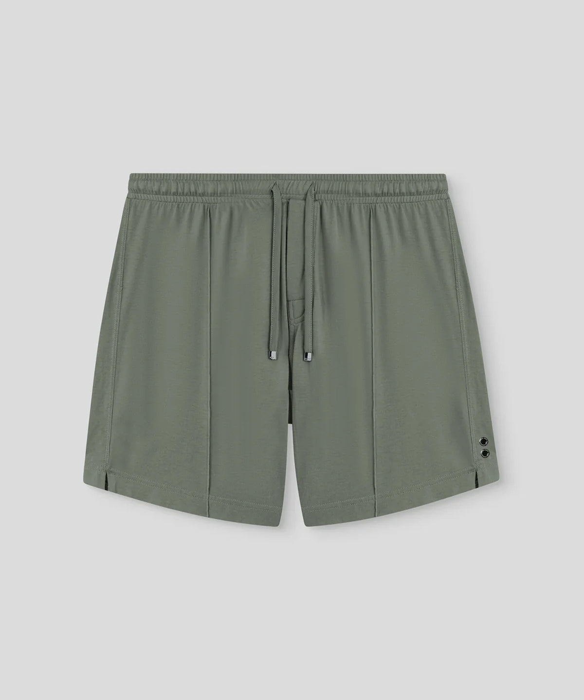 Cotton Modal Home Shorts: Army Green