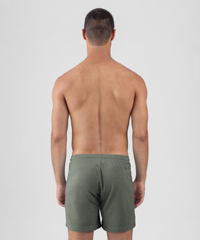 Cotton Modal Home Shorts: Army Green