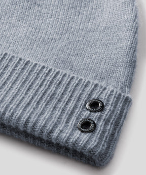 Cashmere Beanie: Glacial Blue