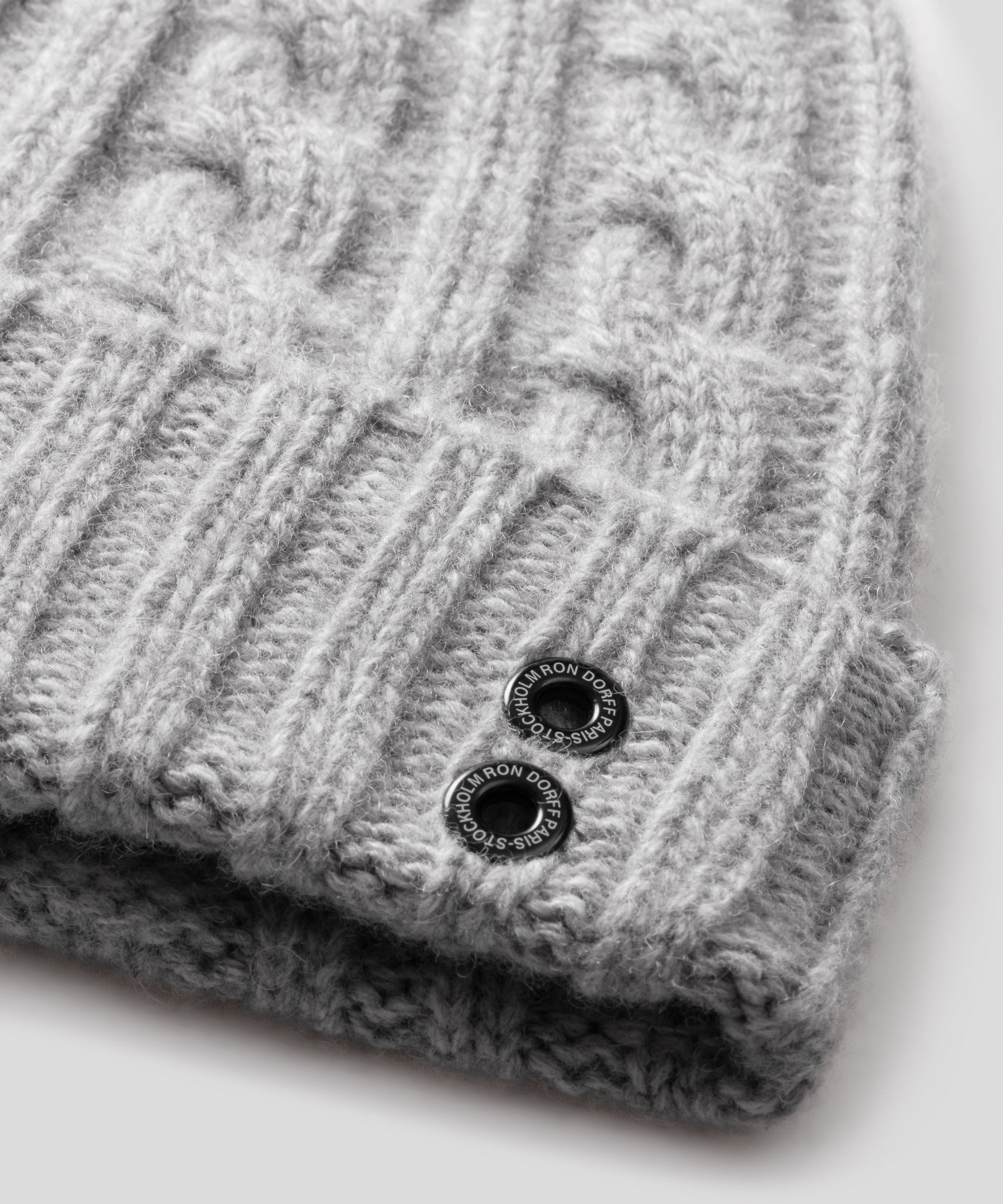 Wool Cashmere Telemark Beanie: Grey Melange