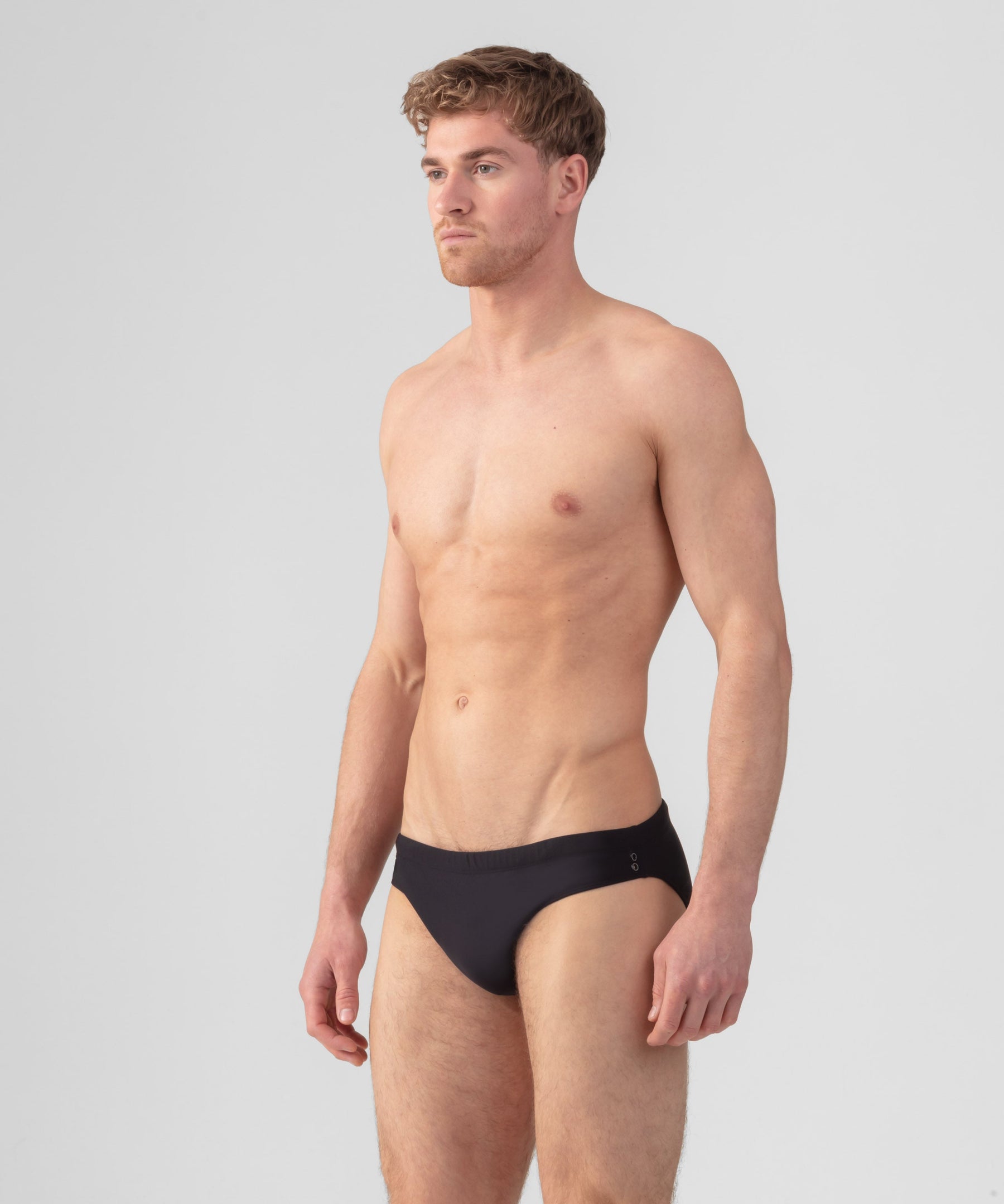 Slim Swim Briefs: Black