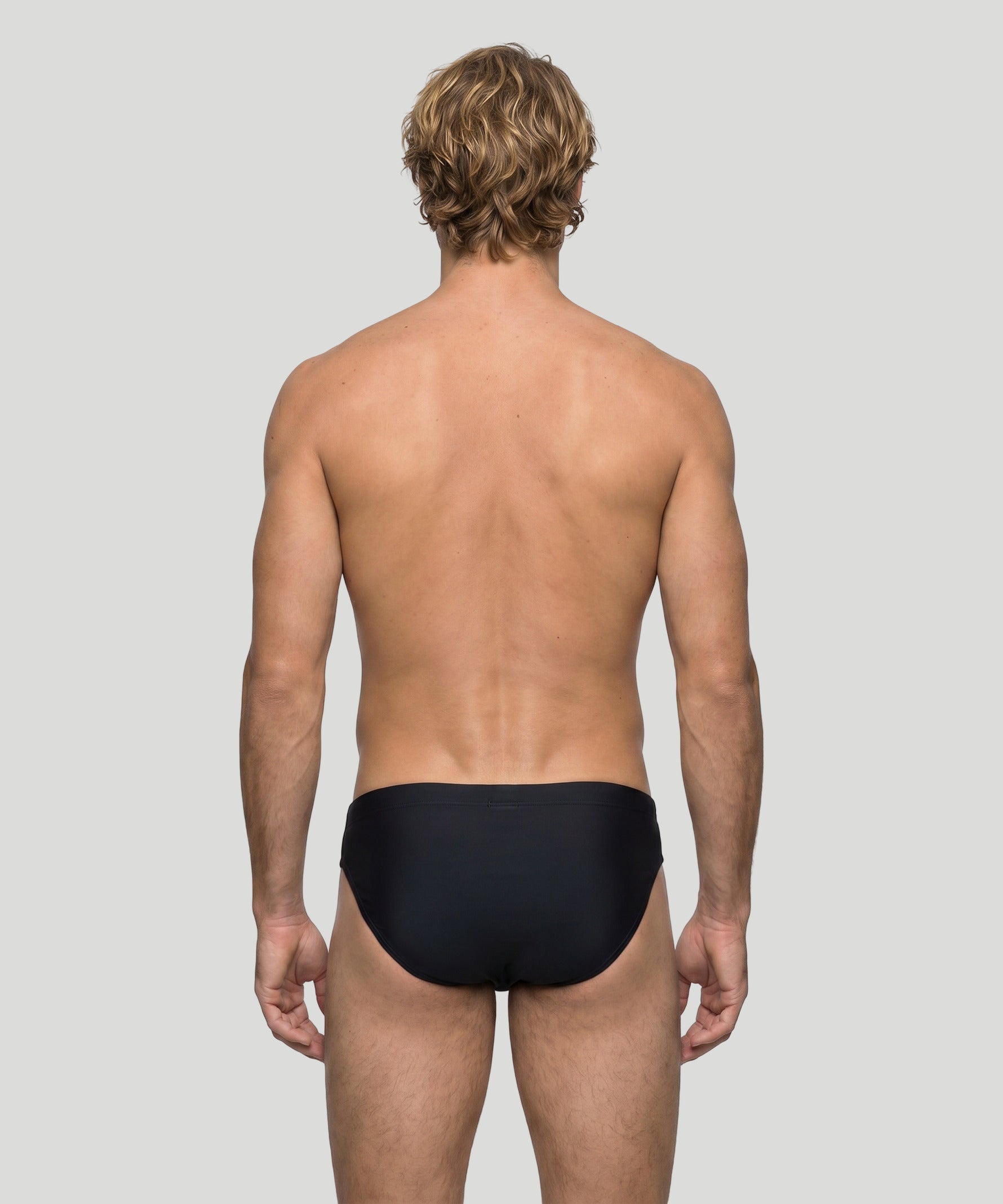 Slim Swim Briefs: Black